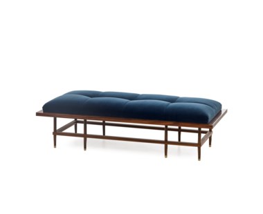 Draper Bench - Vana Blue Velvet